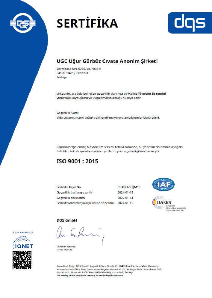ISO 9001 : 2015