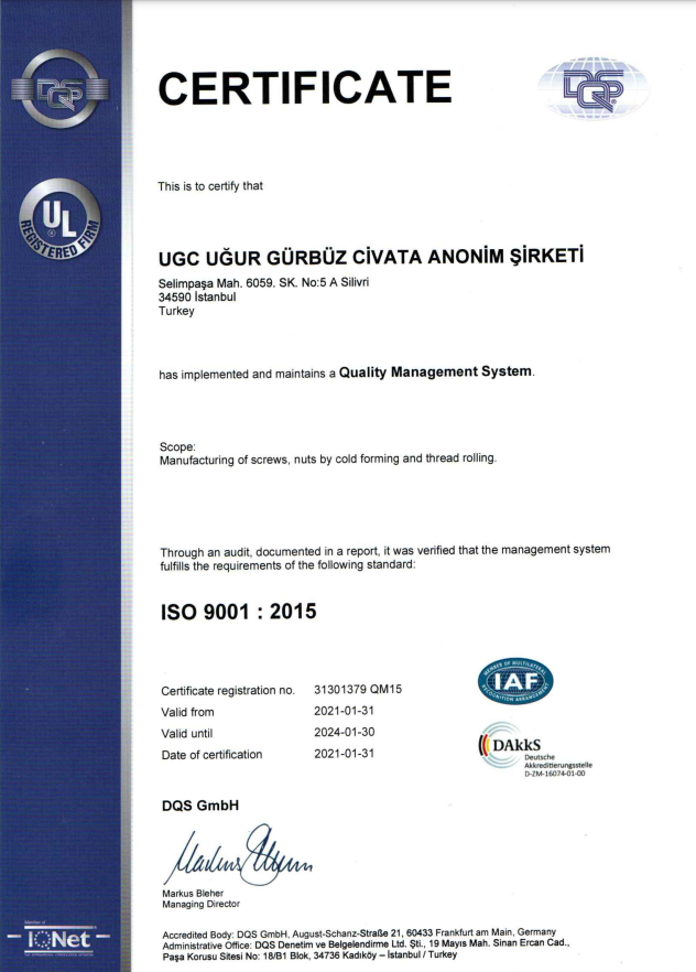 ISO 9001 : 2015